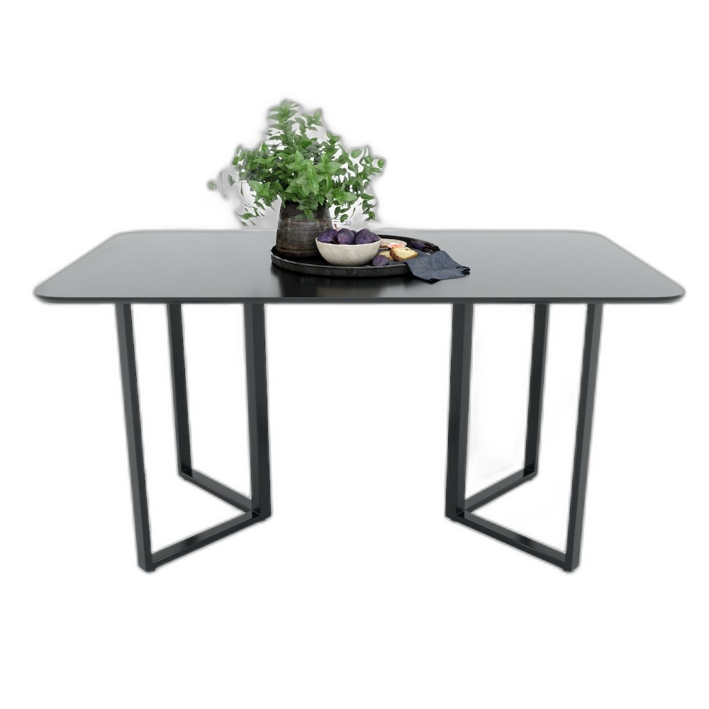 Bàn ăn chữ nhật Vincen 140 160x80cm gỗ cao su chân sắt Bàn ăn chữ nhật Vincen 140 160x80cm gỗ cao su chân sắt