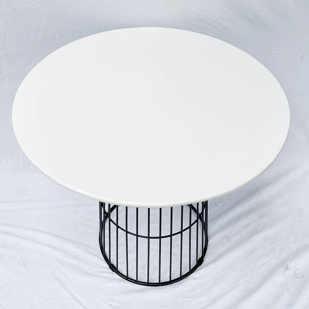 Bàn ăn CUBE tròn 80cm chân sắt tròn Bàn ăn CUBE tròn 80cm chân sắt tròn - hình 3