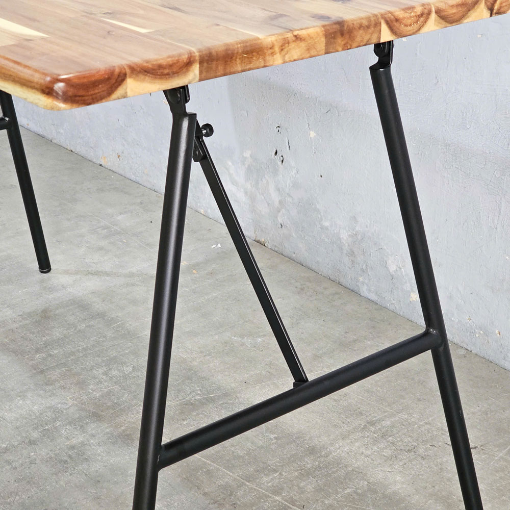 Bàn ăn gấp gọn Argon 120x70cm gỗ tràm Bàn ăn gấp gọn Argon 120x70cm gỗ tràm - hình 5