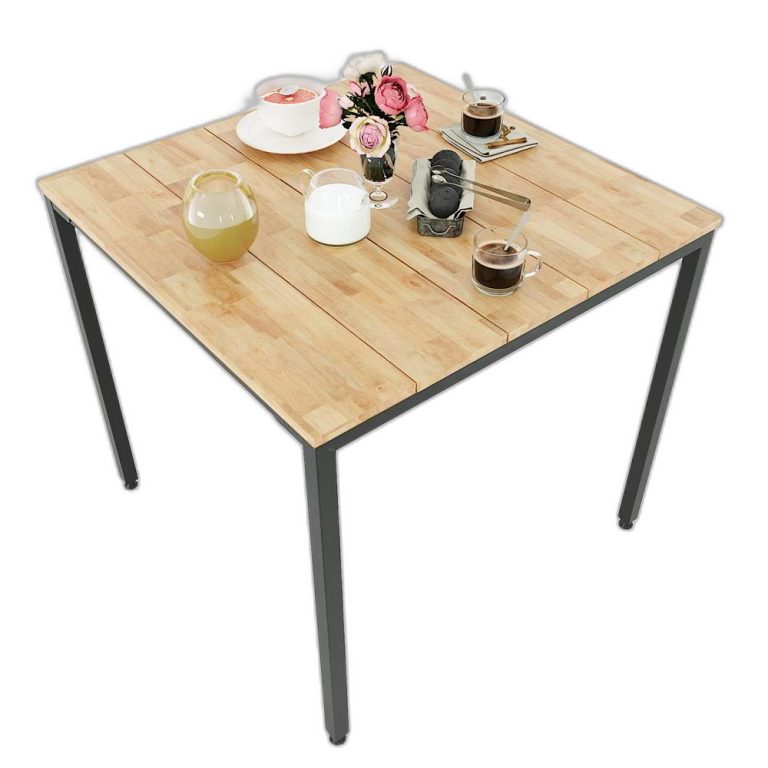 Trang chủ Bàn ăn gỗ cao su chân sắt lắp ráp BA68042