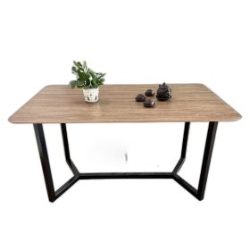 Bàn ăn gỗ Plywood chân sắt sơn tĩnh điện
