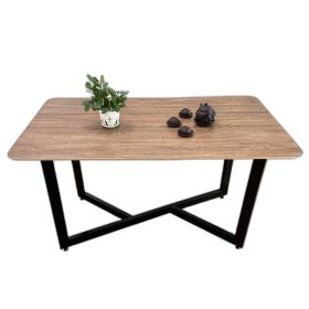 Bàn ăn gỗ Plywood chân sắt sơn tĩnh điện