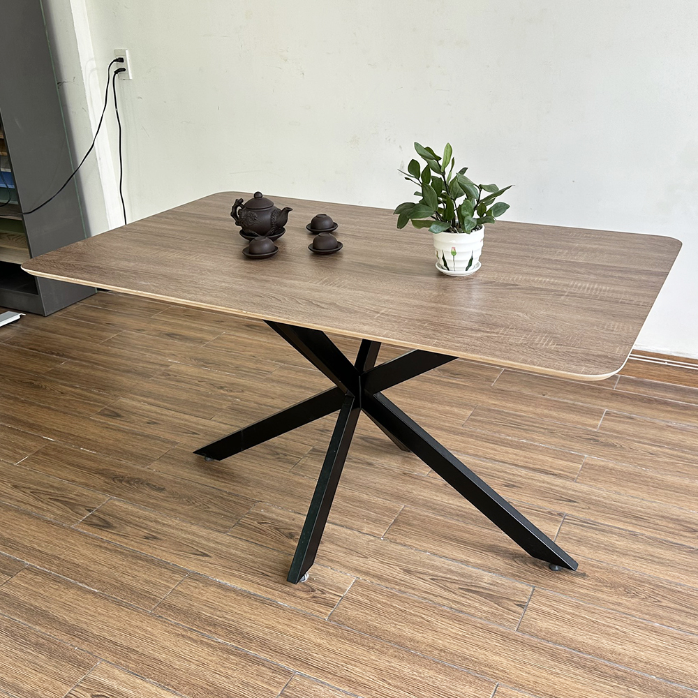 Bàn ăn KANE 03 gỗ Plywood chân sắt Bàn ăn KANE 03 gỗ Plywood chân sắt - hình 3