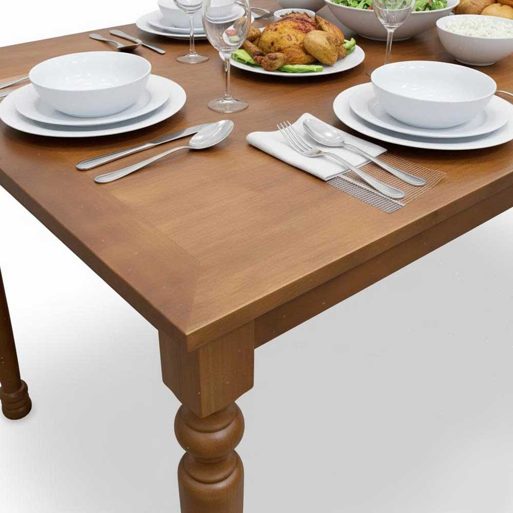 Bàn ăn Louis 160x80cm gỗ cao su Bàn ăn Louis 160x80cm gỗ cao su - hình 2