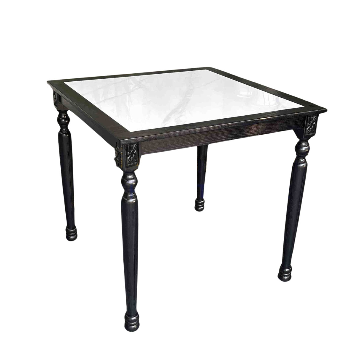 Bàn ăn Louis vuông 80x80cm mặt đá khung gỗ Ash Bàn ăn Louis vuông 80x80cm mặt đá khung gỗ Ash - hình 1