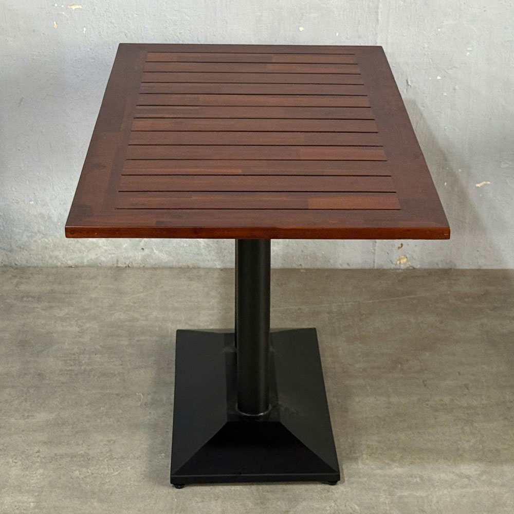 Bàn ăn ngoài trời 120x70cm gỗ tràm chân sắt BA68217 Bàn ăn ngoài trời 120x70cm gỗ tràm chân sắt BA68217 - hình 5