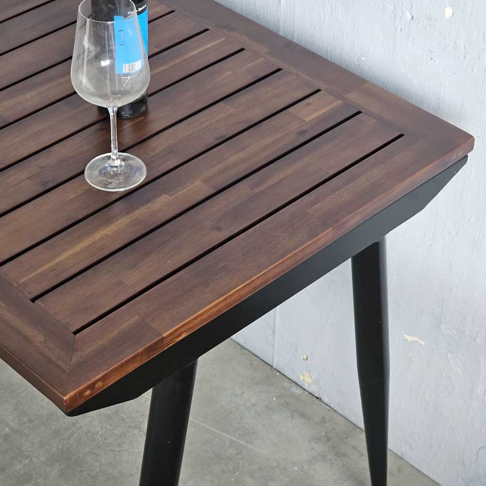 Bàn ăn ngoài trời 120x70cm gỗ tràm chân sắt CONE BA68216 Bàn ăn ngoài trời 120x70cm gỗ tràm chân sắt CONE BA68216 - hình 4