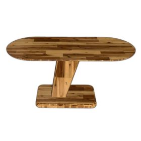 Bàn ăn Oval 160x70cm gỗ tràm