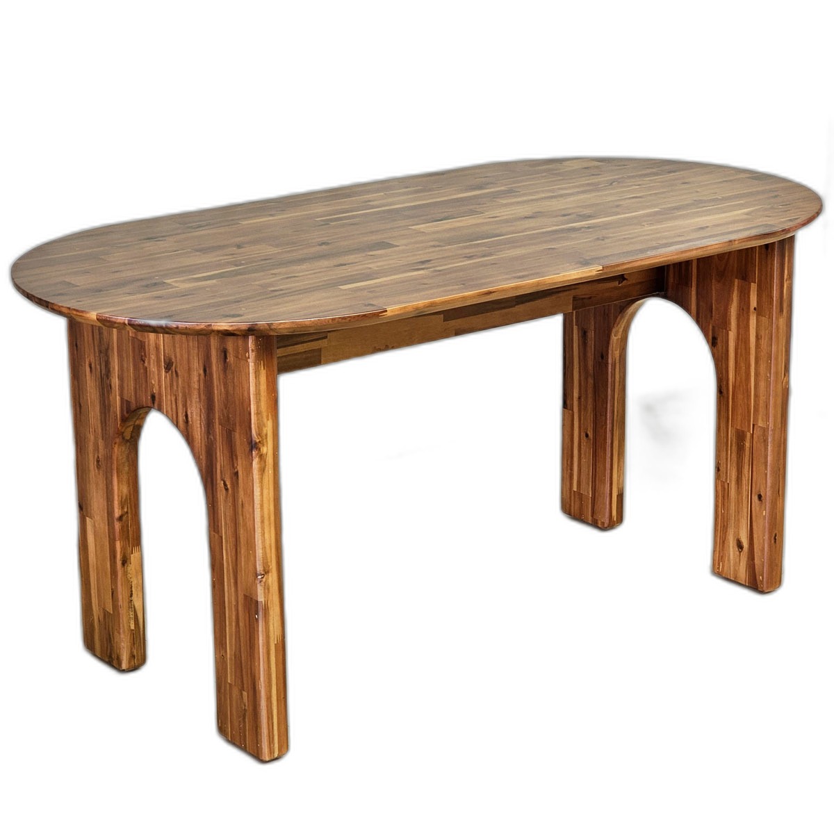 Bàn ăn Oval 160x80cm gỗ tràm Bàn ăn Oval 160x80cm gỗ tràm