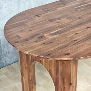 Bàn ăn Oval 160x80cm gỗ tràm - hình 1