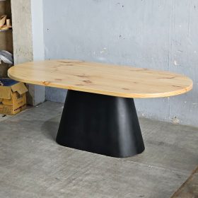 Bàn ăn Oval 200x100cm gỗ thông Newzealand - hình 1