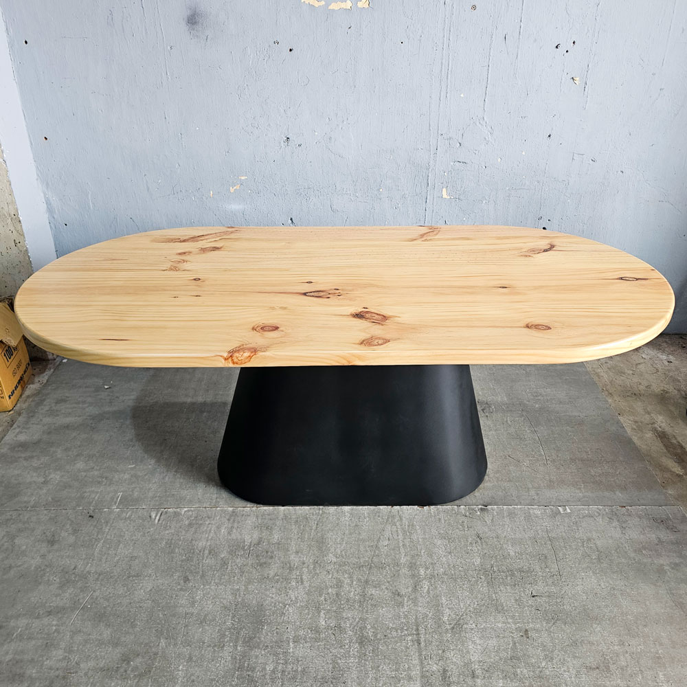 Bàn ăn Oval 200x100cm gỗ thông Newzealand Bàn ăn Oval 200x100cm gỗ thông Newzealand - hình 2