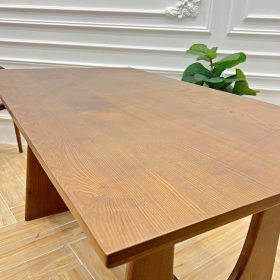 Bàn ăn Tesla chữ nhật gỗ Ash - hình 1
