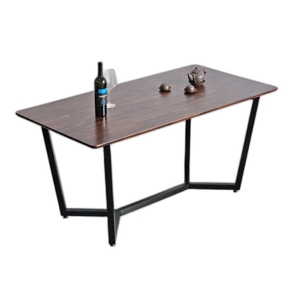 Bàn ăn TOGI gỗ Tràm chân sắt 160x80cm Bàn ăn TOGI gỗ Tràm chân sắt 160x80cm
