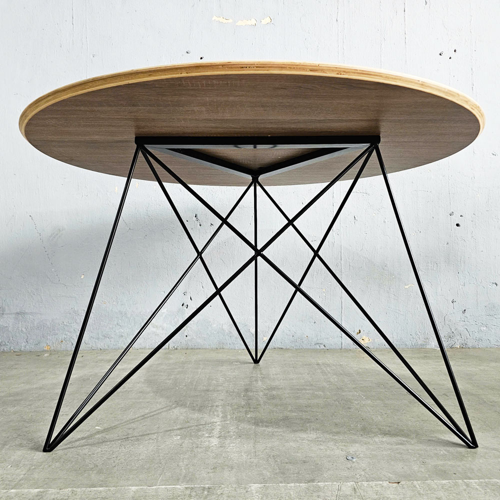 Bàn ăn tròn 120cm gỗ plywood chân sắt Bàn ăn tròn 120cm gỗ plywood chân sắt - hình 2