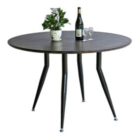 Bàn ăn tròn 120cm gỗ tràm chân sắt vuốt côn