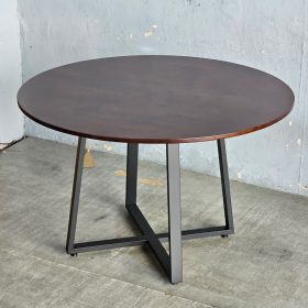 Bàn ăn tròn 120x120cm gỗ cao su - hình 1