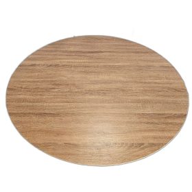 Bàn ăn tròn 120x120cm gỗ plywood chân sắt