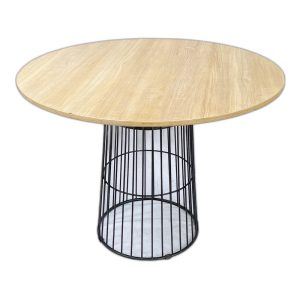 Lỗi 404 Bàn ăn tròn CUBE 02 mặt gỗ Plywood chân sắt