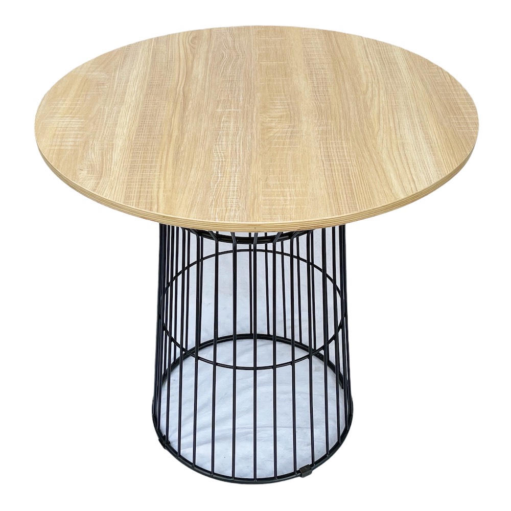 Bàn ăn tròn CUBE 02 mặt gỗ Plywood chân sắt Bàn ăn tròn CUBE 02 mặt gỗ Plywood chân sắt - hình 4