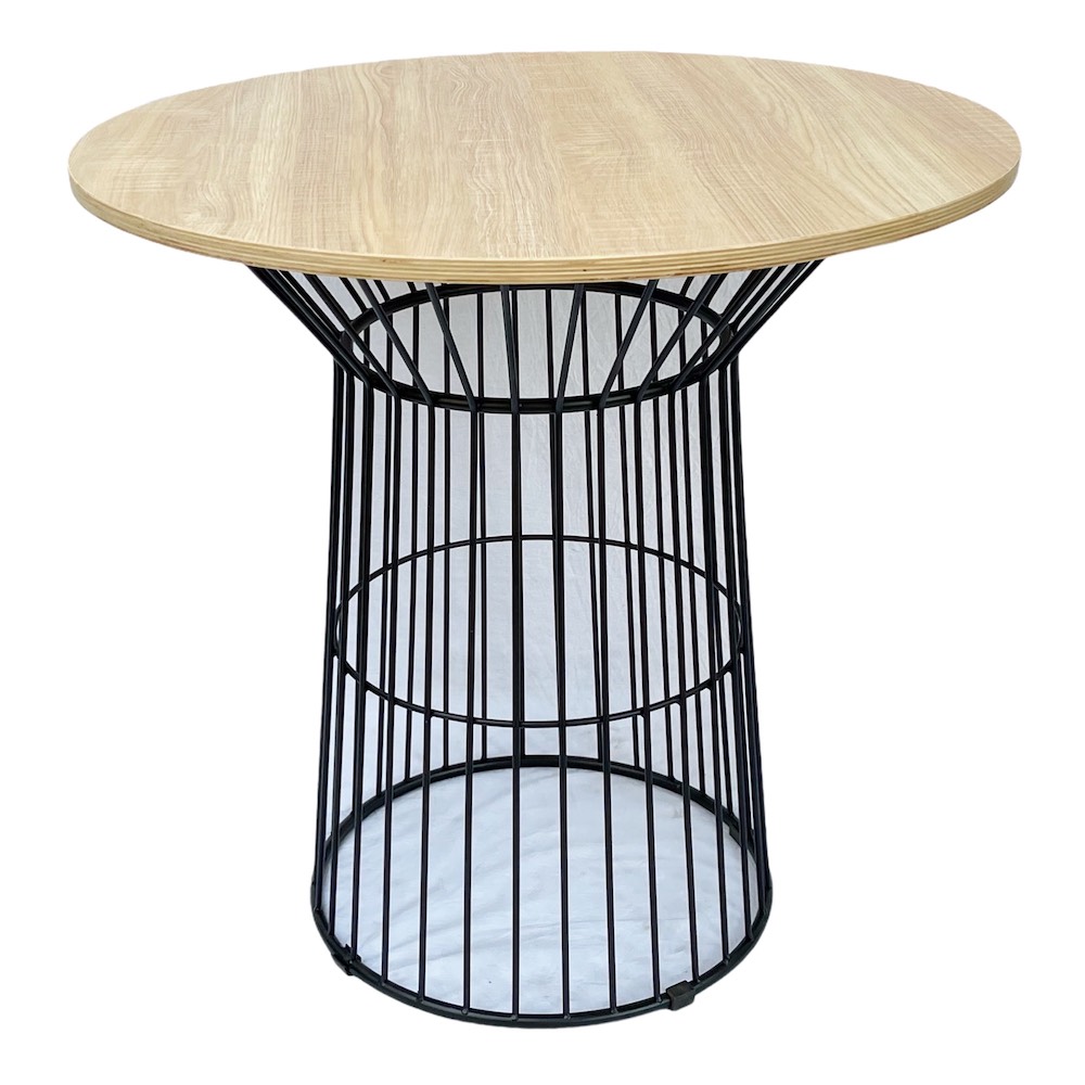 Bàn ăn tròn CUBE 02 mặt gỗ Plywood chân sắt Bàn ăn tròn CUBE 02 mặt gỗ Plywood chân sắt - hình 5
