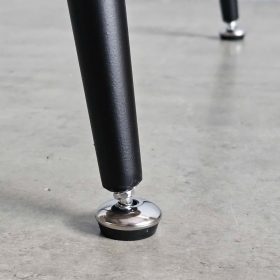 Bàn ăn tròn đk 100cm gỗ tràm chân sắt CONE - hình 1