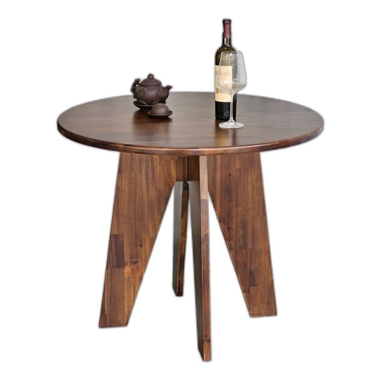 Trang chủ Bàn ăn tròn đk 90cm gỗ tràm chân chữ A