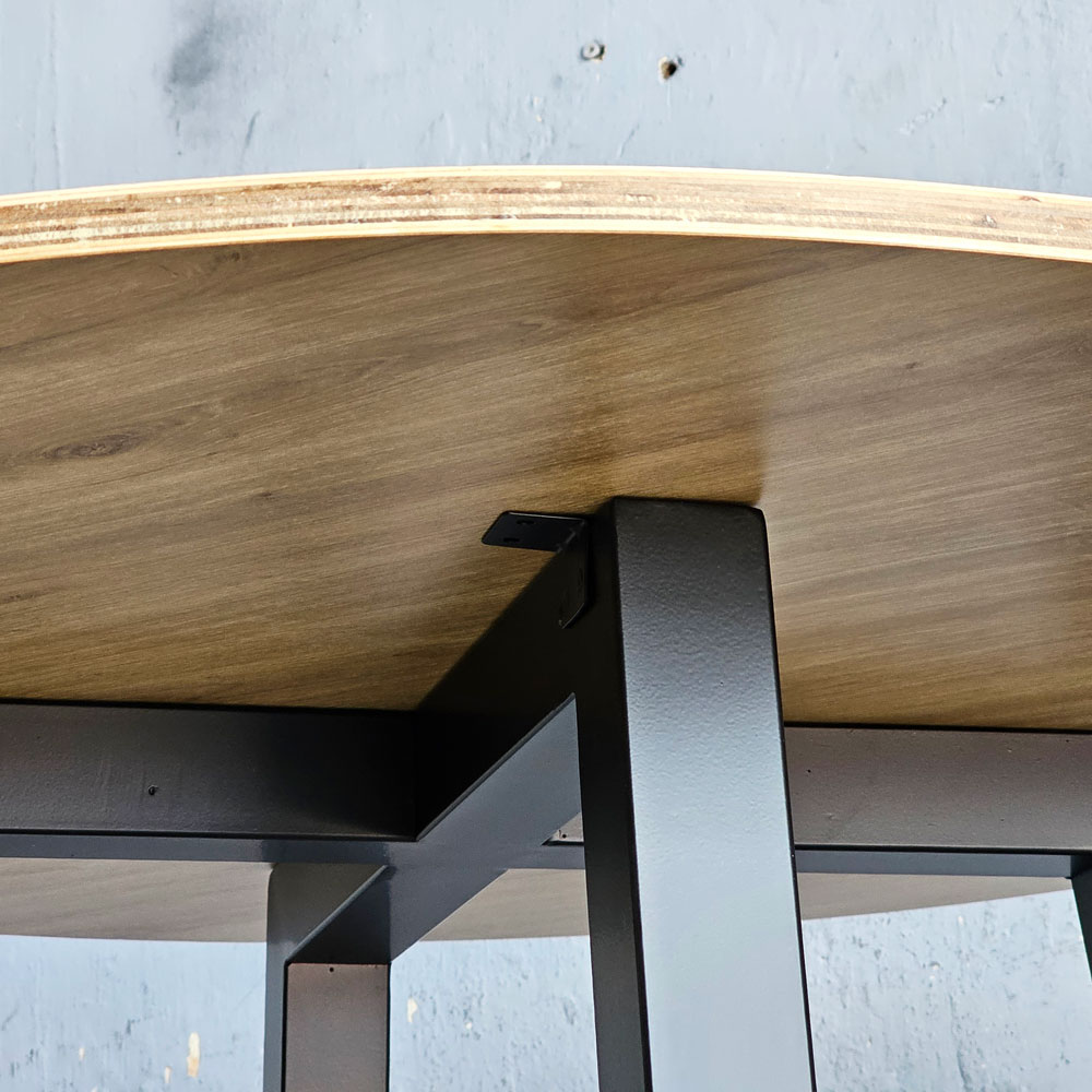 Bàn ăn tròn Gerda 100x100cm gỗ plywood Bàn ăn tròn Gerda 100x100cm gỗ plywood - hình 2