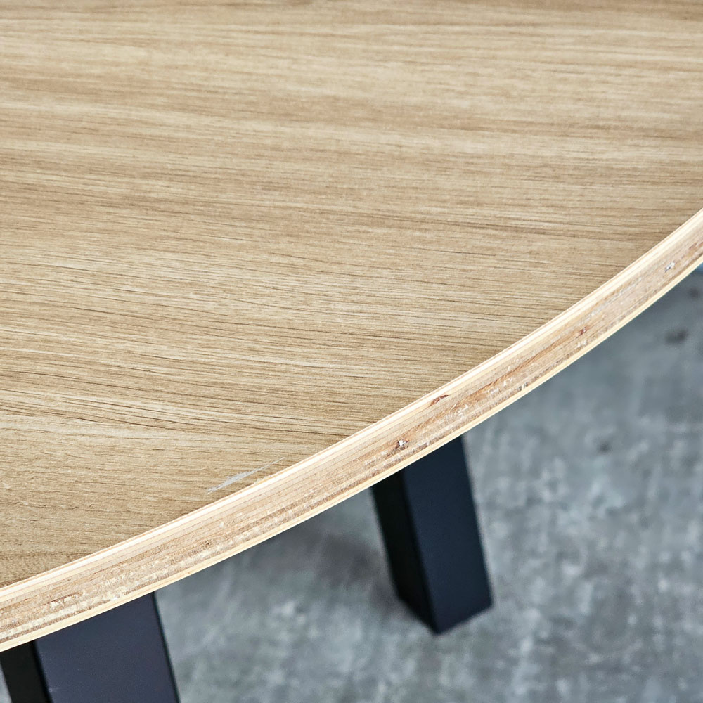 Bàn ăn tròn Gerda 100x100cm gỗ plywood Bàn ăn tròn Gerda 100x100cm gỗ plywood - hình 5
