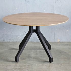 Bàn ăn tròn VEXA 120cm gỗ plywood chân sắt - hình 1
