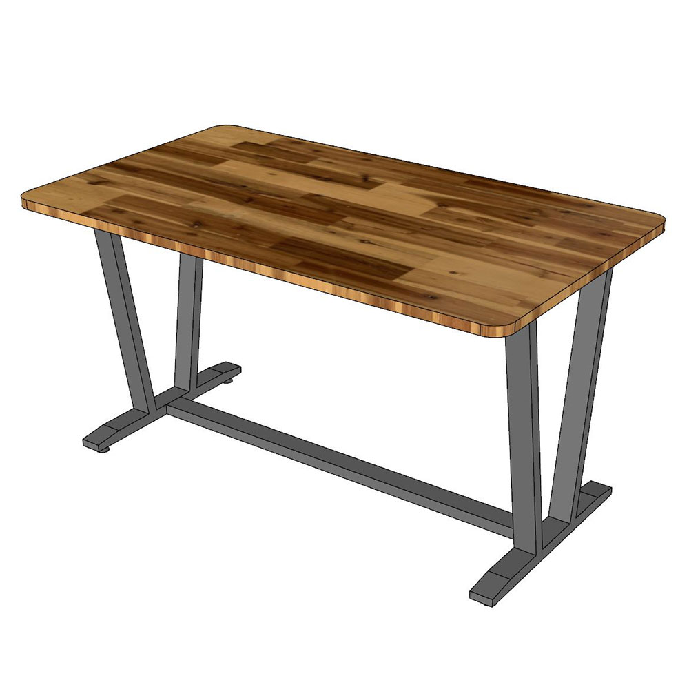 Bàn ăn VAP 140x80cm Gỗ Tràm chân sắt sơn tĩnh điện Bàn ăn VAP 140x80cm Gỗ Tràm chân sắt sơn tĩnh điện - hình 2