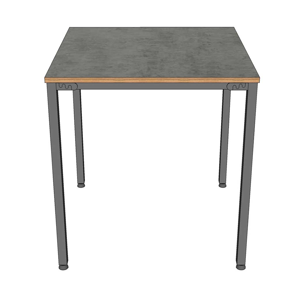 Bàn ăn vuông 70cm gỗ Plywood chân sắt Bàn ăn vuông 70cm gỗ Plywood chân sắt - hình 3