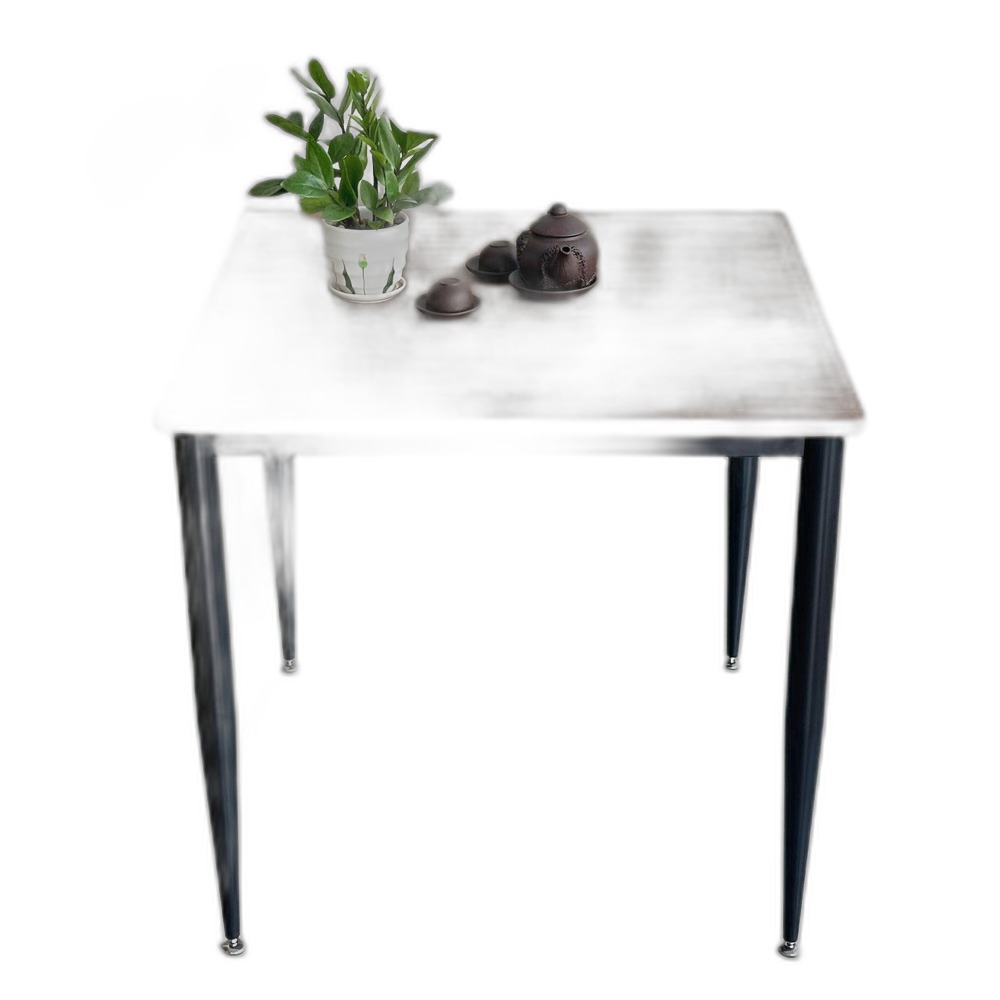 Bàn Ăn vuông 80cm gỗ Plywood chân sắt vuốt côn Bàn Ăn vuông 80cm gỗ Plywood chân sắt vuốt côn