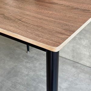 Bàn Ăn vuông 80cm gỗ Plywood chân sắt vuốt côn - hình 1