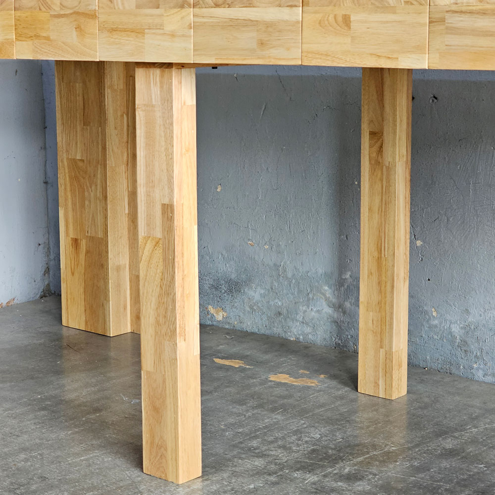 Bàn ăn xếp gọn gỗ cao su Bàn ăn xếp gọn gỗ cao su - hình 3