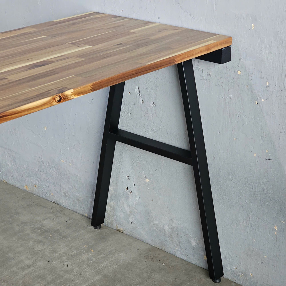 Bàn áp tường 130x60x85cm gỗ tràm chân chữ A Bàn áp tường 130x60x85cm gỗ tràm chân chữ A - hình 4