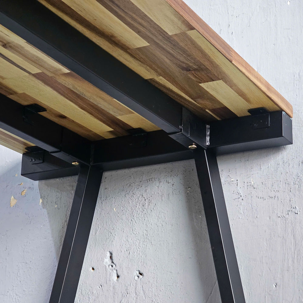 Bàn áp tường 130x60x85cm gỗ tràm chân chữ A Bàn áp tường 130x60x85cm gỗ tràm chân chữ A - hình 5