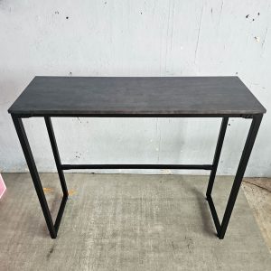 Bàn bar 120x40x105cm gỗ cao su chân sắt lắp ráp - hình 1