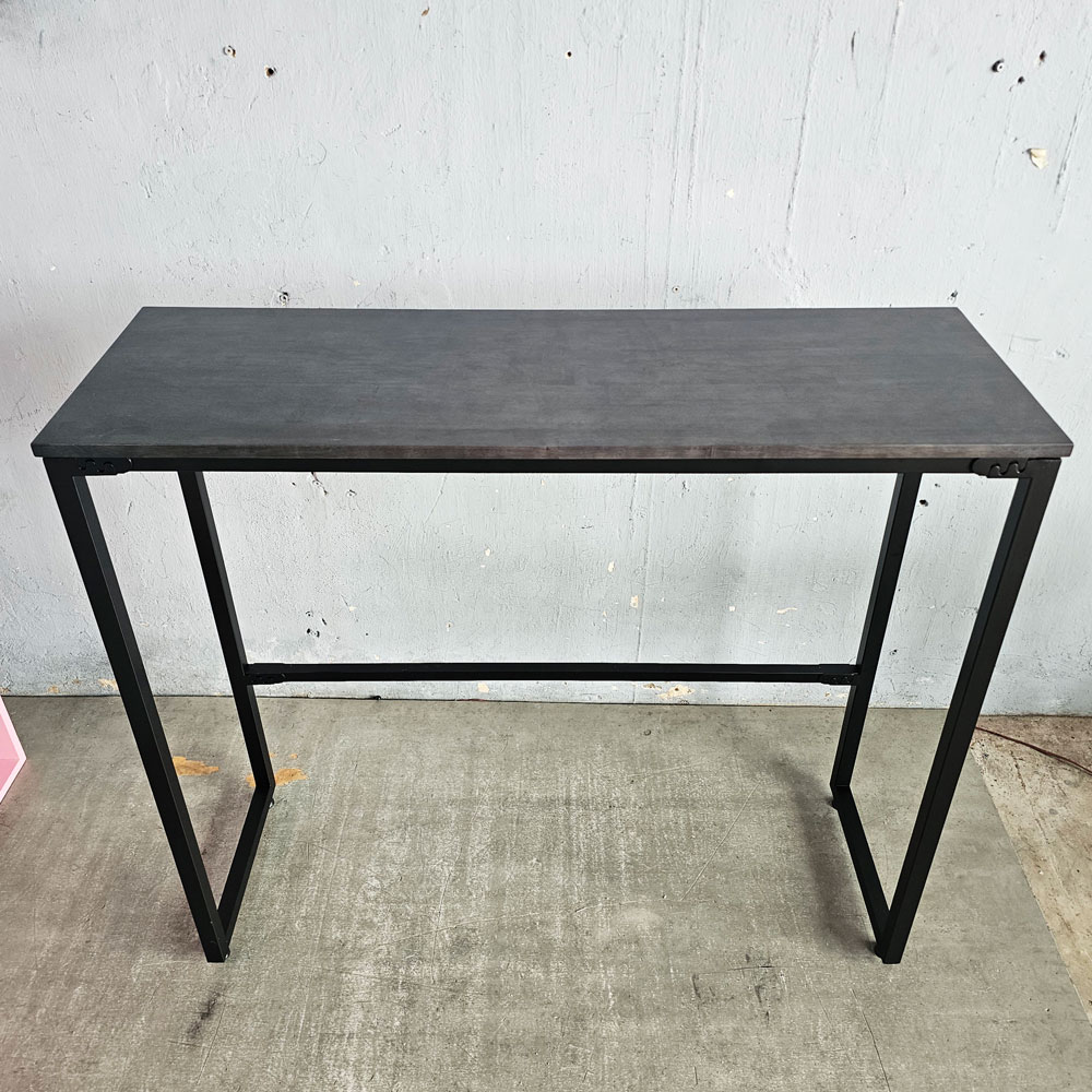 Bàn bar 120x40x105cm gỗ cao su chân sắt lắp ráp Bàn bar 120x40x105cm gỗ cao su chân sắt lắp ráp - hình 1