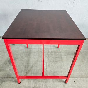 Bàn bar 90x80x90cm gỗ cao su chân sắt lắp ráp - hình 1