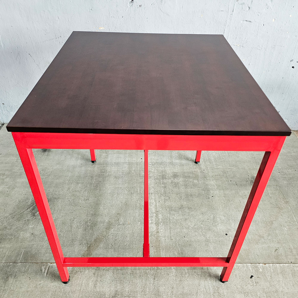 Bàn bar 90x80x90cm gỗ cao su chân sắt lắp ráp Bàn bar 90x80x90cm gỗ cao su chân sắt lắp ráp - hình 1