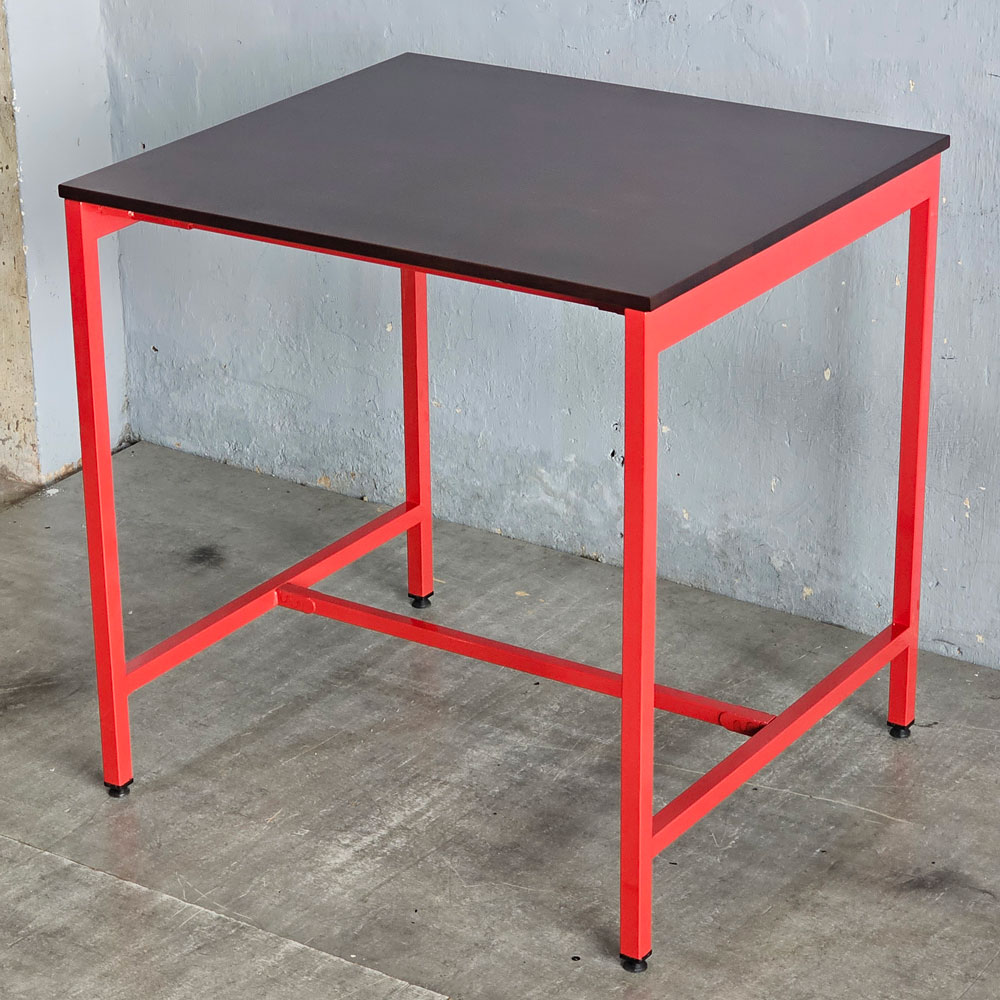Bàn bar 90x80x90cm gỗ cao su chân sắt lắp ráp Bàn bar 90x80x90cm gỗ cao su chân sắt lắp ráp - hình 3