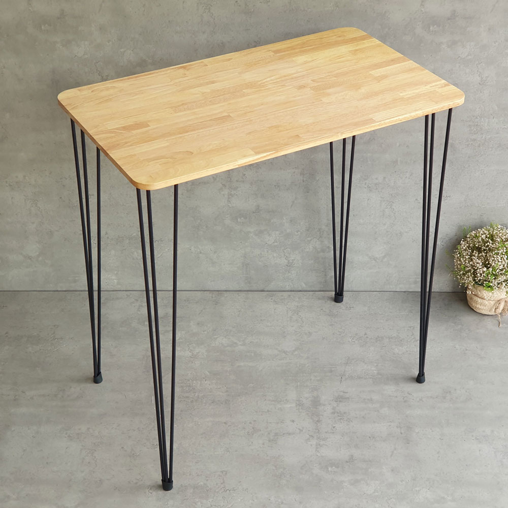 Bàn bar chữ nhật 100x60cm chân sắt Hairpin sơn tĩnh điện Bàn bar chữ nhật 100x60cm chân sắt Hairpin sơn tĩnh điện - hình 1