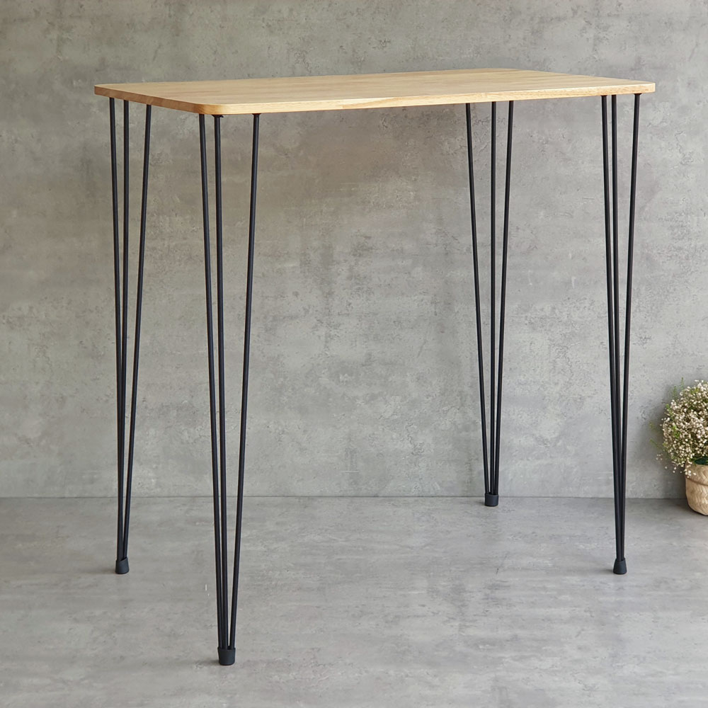 Bàn bar chữ nhật 100x60cm chân sắt Hairpin sơn tĩnh điện Bàn bar chữ nhật 100x60cm chân sắt Hairpin sơn tĩnh điện - hình 2