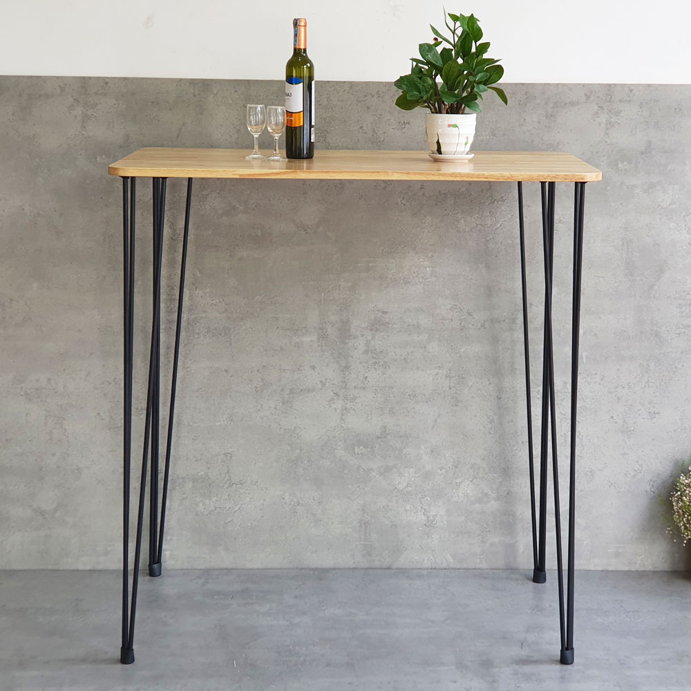 Bàn bar chữ nhật 100x60cm chân sắt Hairpin sơn tĩnh điện Bàn bar chữ nhật 100x60cm chân sắt Hairpin sơn tĩnh điện - hình 3