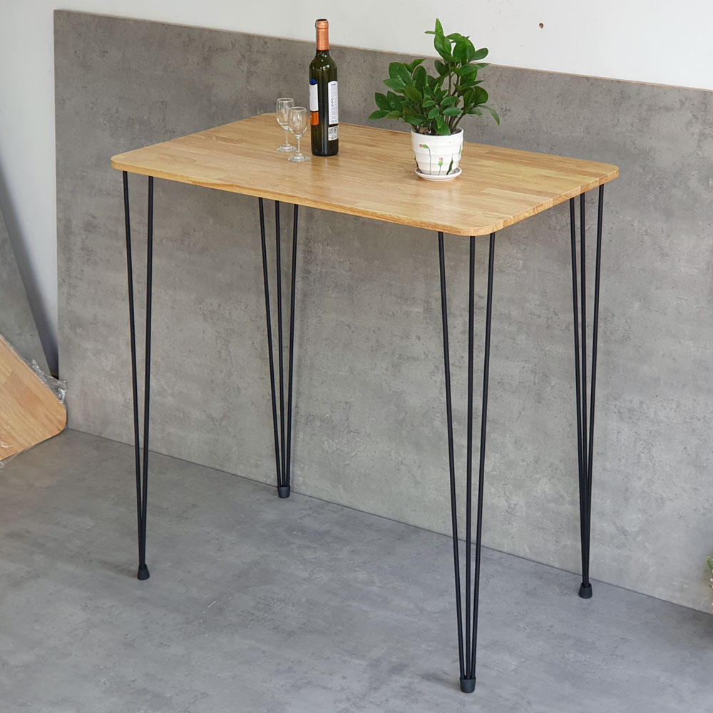 Bàn bar chữ nhật 100x60cm chân sắt Hairpin sơn tĩnh điện Bàn bar chữ nhật 100x60cm chân sắt Hairpin sơn tĩnh điện - hình 4