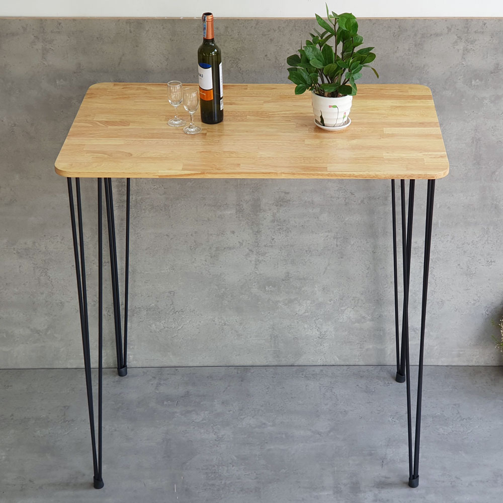 Bàn bar chữ nhật 100x60cm chân sắt Hairpin sơn tĩnh điện Bàn bar chữ nhật 100x60cm chân sắt Hairpin sơn tĩnh điện - hình 5