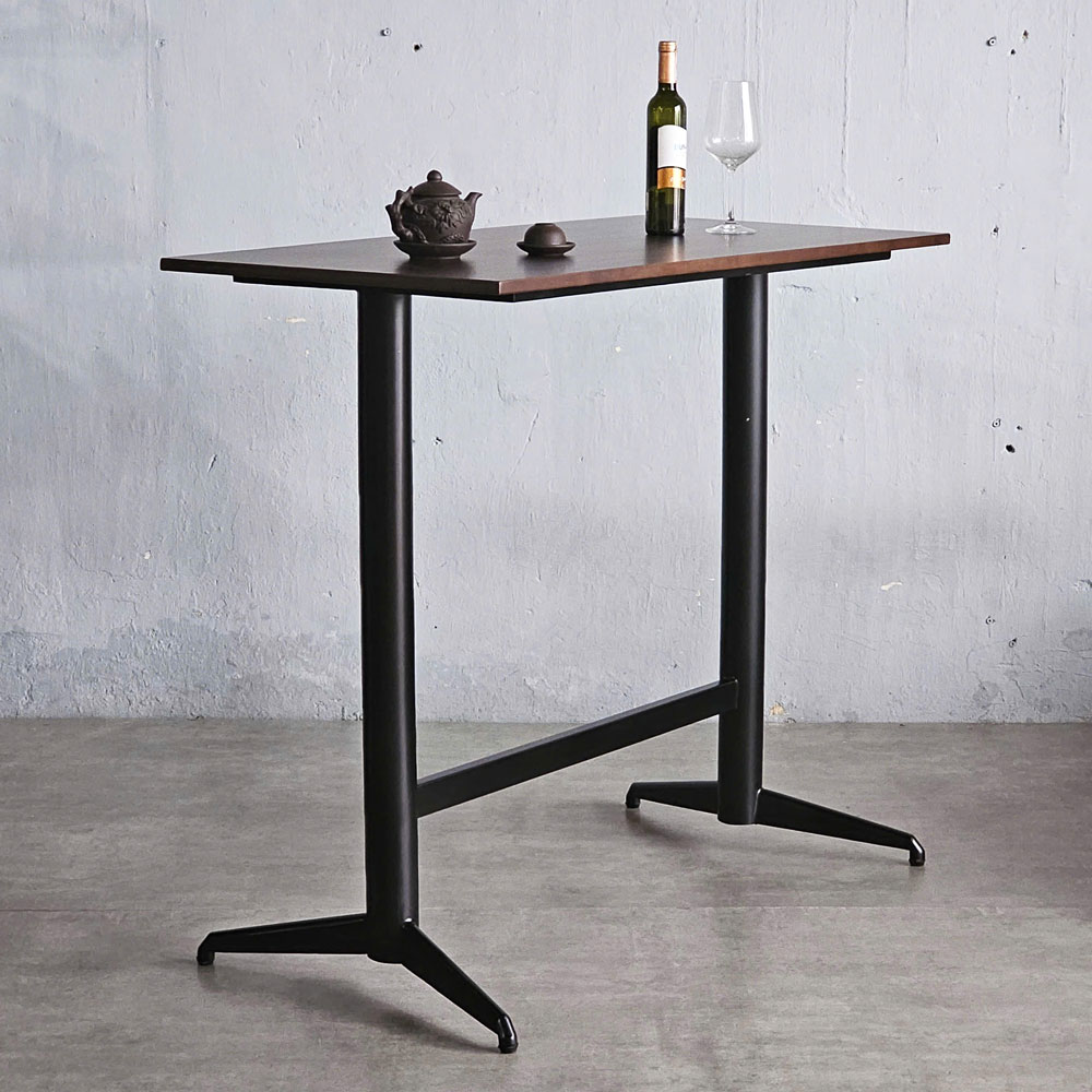Bàn bar chữ nhật 120x60cm chân sắt sơn tĩnh điện Bàn bar chữ nhật 120x60cm chân sắt sơn tĩnh điện - hình 2