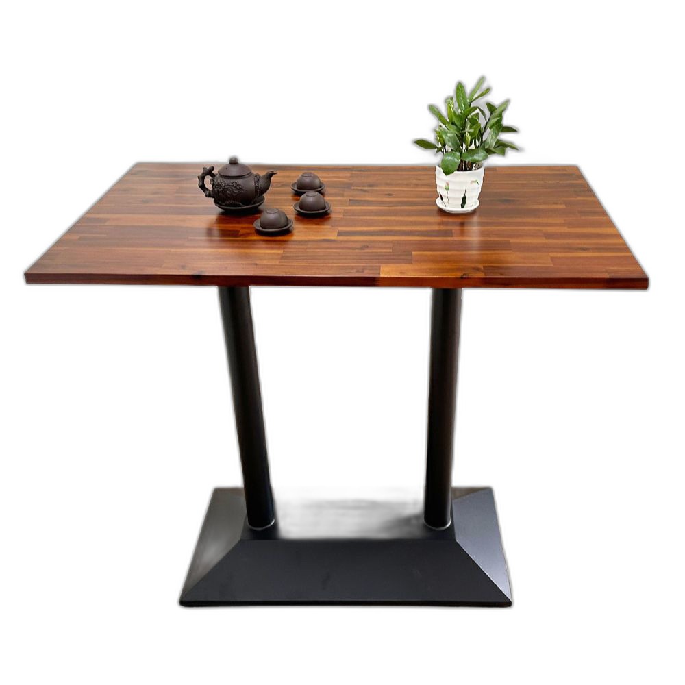 Bàn bar gỗ tràm chân sắt đôi Bàn bar gỗ tràm chân sắt đôi