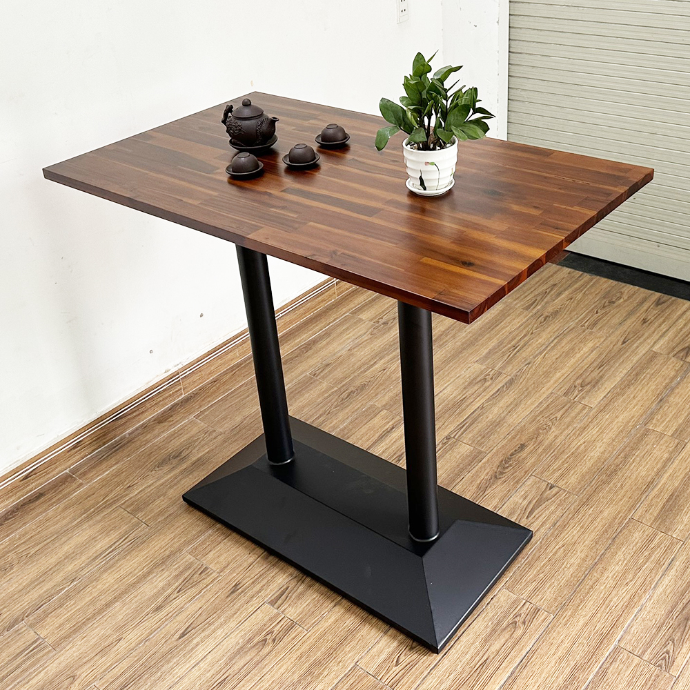 Bàn bar gỗ tràm chân sắt đôi Bàn bar gỗ tràm chân sắt đôi - hình 3